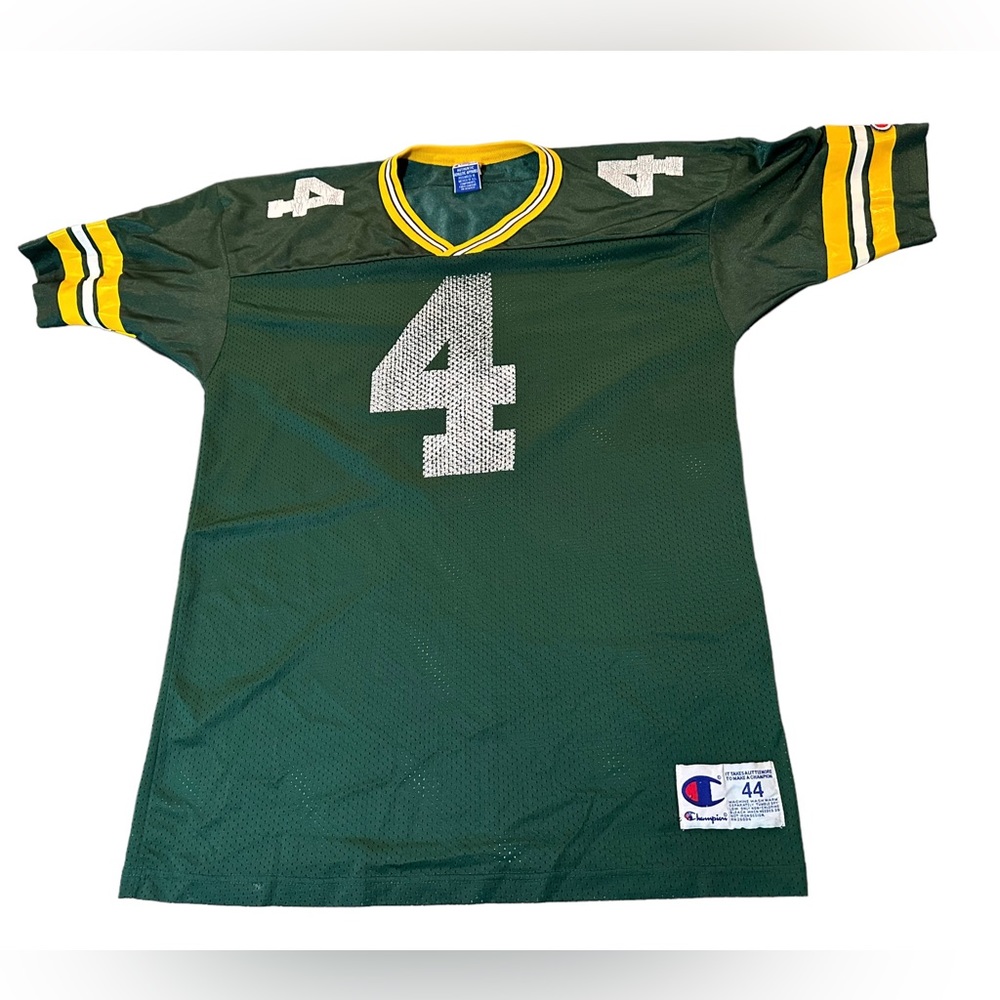 Vintage CHAMPION Brett Favre #4‎ Green Bay Packers Jersey - Men’s Sz 44